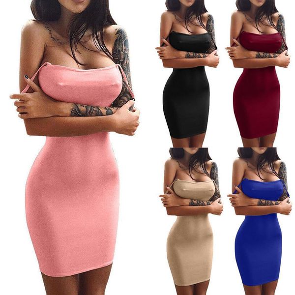 

summer fashion women's clubwear solid red skinny slim casual sleeveless pure colors bodaycon dresses, Black;gray