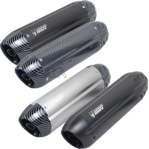 

universal 51mm motorcycle pit bike teufel exhaust escape modified scooter for mivv exhaust fit for most motorcycle atv