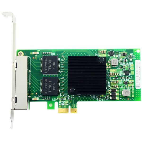 Adaptadores de rede I350-T4V2X1 para Intel I350am4 Chip 10m / 100m / 1000m Nic PCIE 2.0 RJ45 * 4 Quad Port Lan Cartão