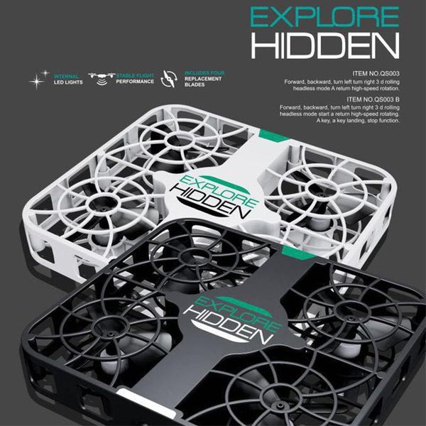 

remote control toy airplane qs003 folding wifi remote control quadcopter mesh mini airplane ufo gift for children