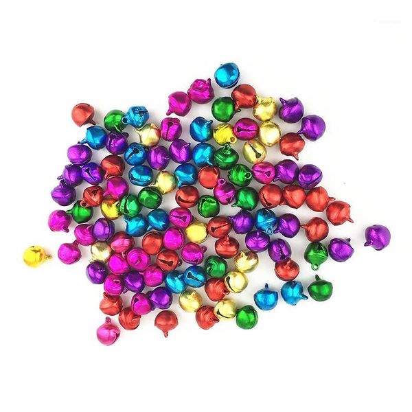 

practical 50pcs ran color craft kits and supplies christmas jingle bells /small bell/ mini bell/tinkle bell -10mm1