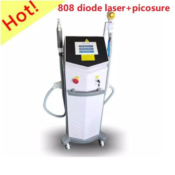 prezzo di fabbrica laser a diodi 808nm + laser pico sicuro 2 in 1 macchina laser NDYAG nero carbonio bambola peeling della pelle depilazione e rimozione del tatuaggio