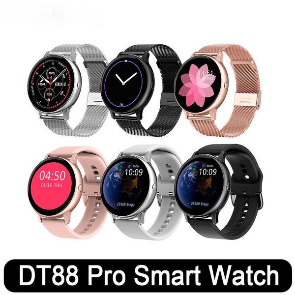 

dt88 pro smart watch 1.3 inch round full touch women men heart rate sports smartwatch waterproof wristband fitness tracker ecg watches