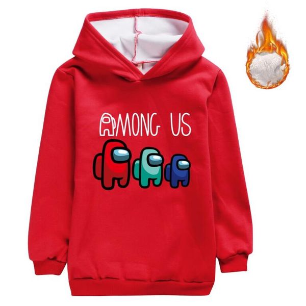 

among us thickened sweatshirt for big boy girl clothes fall kid print casual children sport clothing, Blue