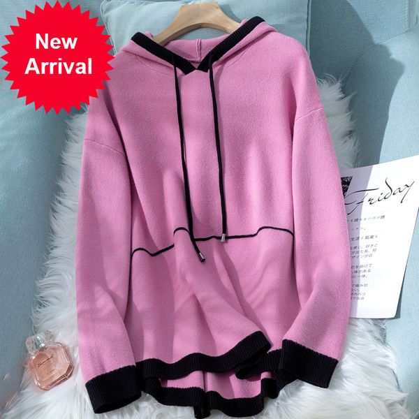 

2020 new autumn arrival more mesh size long sleeve women's hoodie women sweater ladies c-187, White;black
