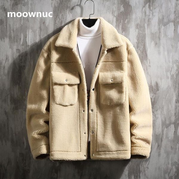 

overcoat 2020 new arrival casual jacket single breasted coats men lambs hair coat men's fashion jackets beige, black,blue fvnv, Black;brown