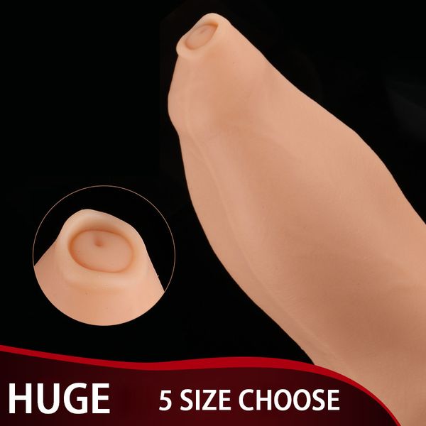 Soft Super Big Dildo realistico con ventosa Giocattoli lesbiche Falso Dick Sea Lion Enormi dildo anali Masturbazione Giocattoli del sesso per donna Y201118