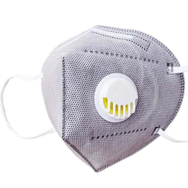 

black respirator antidust with retails valve 2020 facial mask activated carbon masks new arrival sale