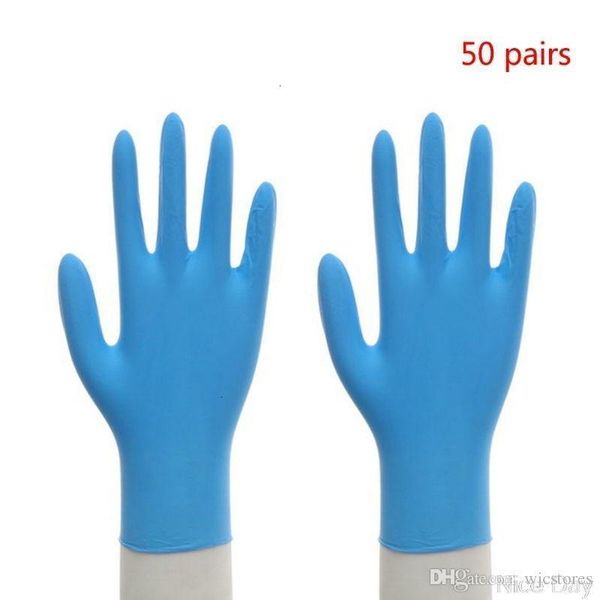 

pairs nitrile gloves 50 glove rubber latex disposable exam grade m25 20 dropoutlet 1fkgs