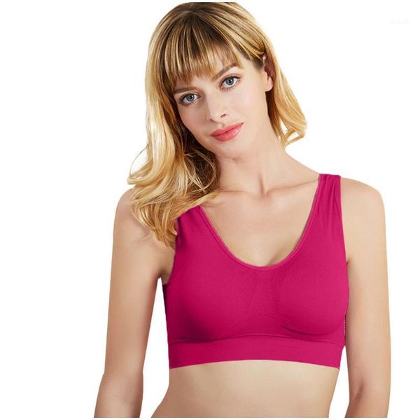 

women underwear double layer permeable cooling summer shockproof breathable fitness athletic running yoga sports wireless bra#401, White;black