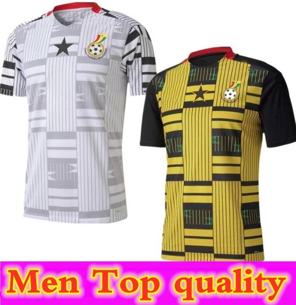 

ghana thomas national team soccer jerseys 2020 21 schlupp kudus j.ayew caleb ekuban samuel owusu home away football shirt, Black;yellow