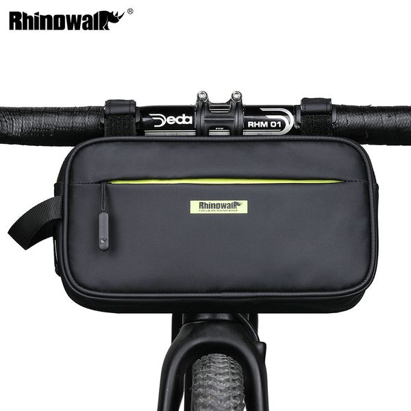 

rhinowalk bicycle front frame triangle bag 2.5l waterproof handlebar bike bag multifunction for mountain bike cycling waist bags