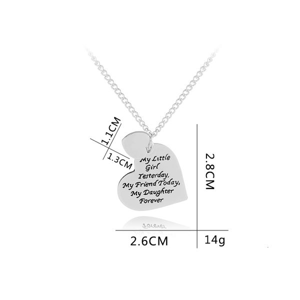 

today little girl friend yesterday necklaces my daughter forever statement necklace for birthday gift jewelryo5wl