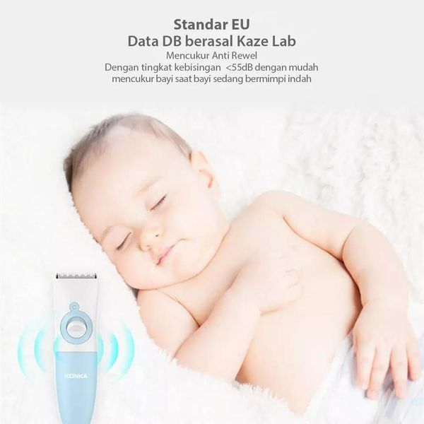 

konka quiet baby hair clippers kids hair trimmers abs ceramic blade usb chargeable waterproof fast charging h wmtamb