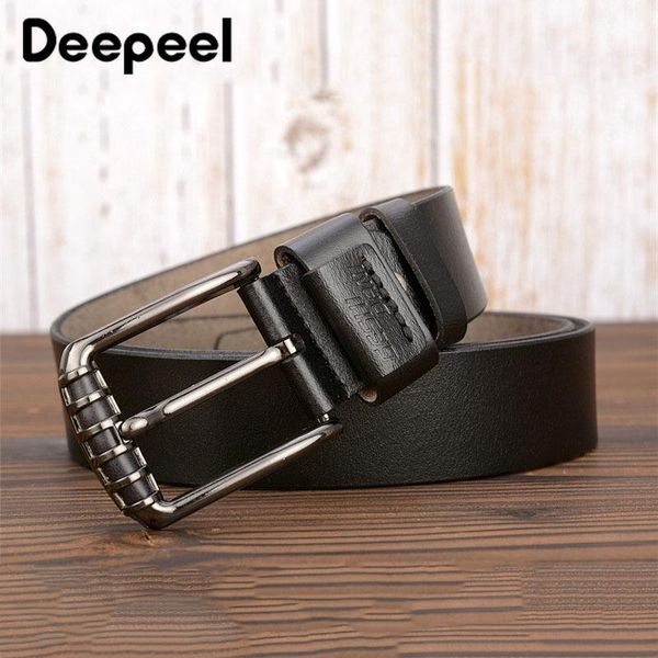 

devereel 1 шт. 3.8 * 110-115 см хараджуку мужской второй слой коровьей кожаный ленты сплава штырь пряжки дизайнерские ремни мужские высокое, Black;brown