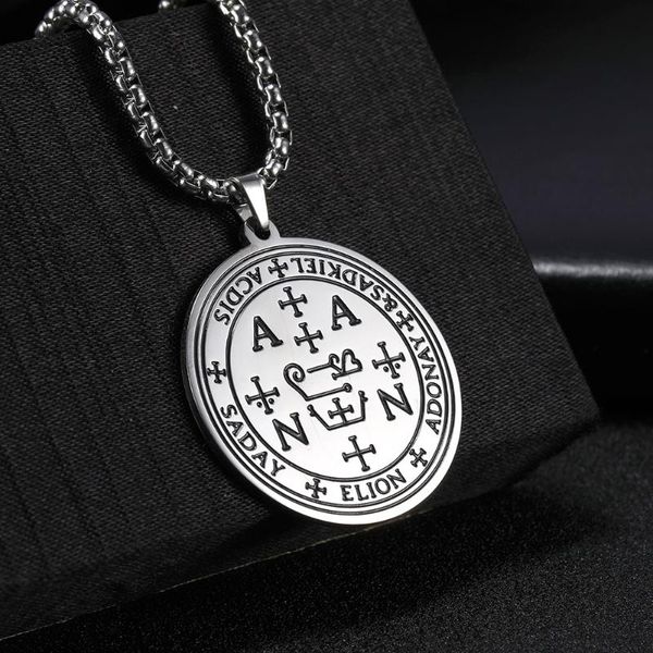 

pendant necklaces nordic amulet religious symbol greek letter stainless steel fashion viking style necklace, Silver