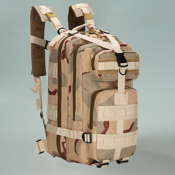 

outdoor bags backpack mountain hiking daypack camouflage large capacity multi pockets webbings rucksacks