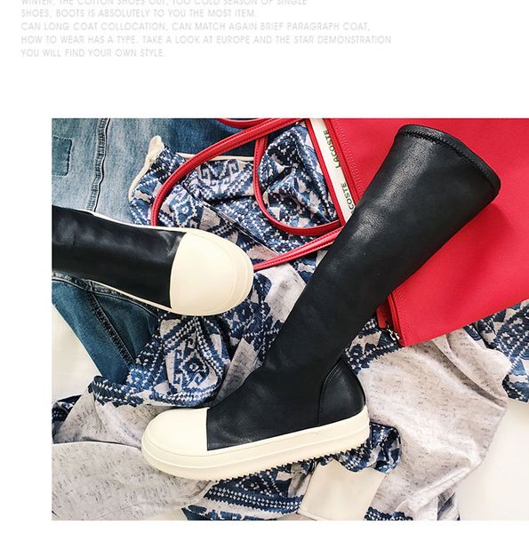 

3uality 9fire long ri fragment fboots guidibalerina strap flat chaussures de sports zapatillas suede leather fashion flat sandals slipper ac, Black