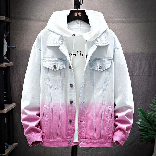 

new men's korean denim jacket in spring and autumn 2020, Black;brown