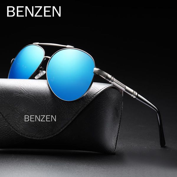 

benzen polarized men sunglasses vintage pilot sun glasses for mens retro uv 400 driving glasses oculos male eyewear 9388, White;black