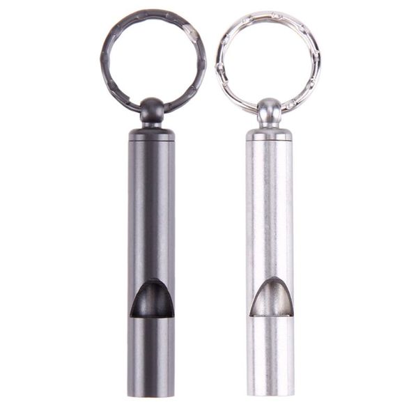 

other sporting goods stainless steel emergency survival whistle keychain for hiking camping outdoor sports tools double channel accessories