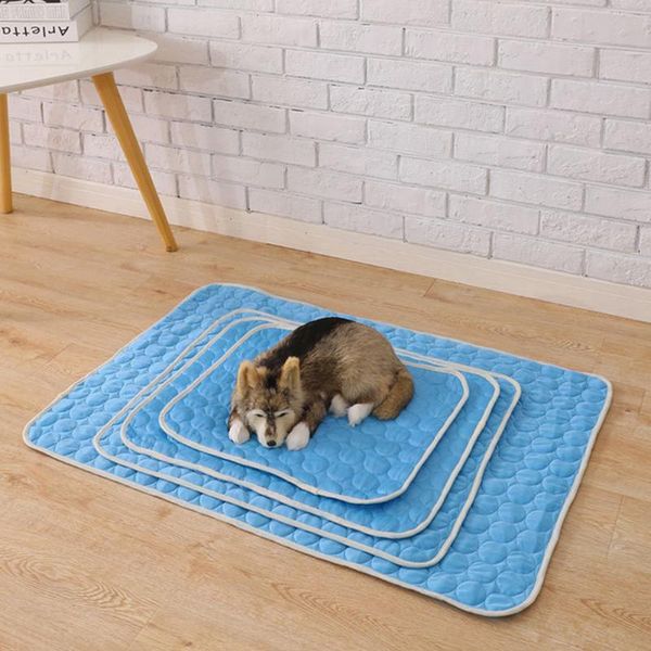 

kennels & pens summer pet cooling ice mat portable cat puppy dog sleeping blanket cushion pad cool cold cooler sofa mats tour