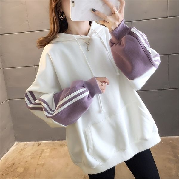 

2021 new fall fashion sports style oversize female harajuku oversized with hoodie pjo6, Black