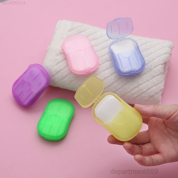 

a-disposable anti dust mini travel washing hand bath cleaning portable boxed foaming soap paper scented sheets gwf1813