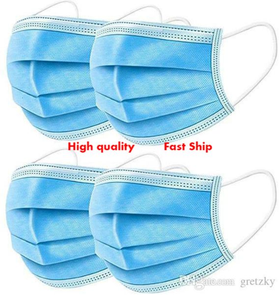 

3 disposable layers dustproof ship facial protective cover set anti-dust mask face masks designerkc7z