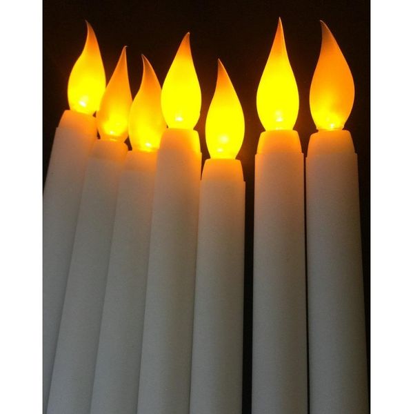 

home led 11 inch led battery operated flickering flameless ivory taper candle lamps stick candle wedding table room chur jllltt sinabag