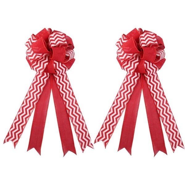 

christmas decorations 2 packs tree er bow red decoration for indoor outdoor party