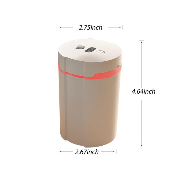 

280 мл интеллектуальный туман увлажнитель диффузор с светодиодным светом тихий алкогольный распылитель увлажнителя usb desktop увлажнитель h