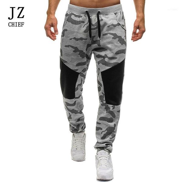 

men sweatpants fitness jogger pants mens elastic waist pants camouflage workout drawstring trousers streetwear hip hop11, Black