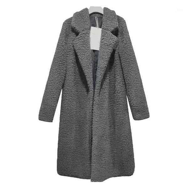 

autumn women coat thin fashion solid plus size wool blend white long coat 3xl vintage turn down collar streetwear coats1, Black