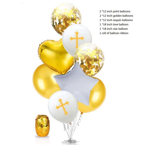 

god bless cross latex balloons heart star aluminum balloon baptism forked holy communion easter festival party decoratio 1 nr6by