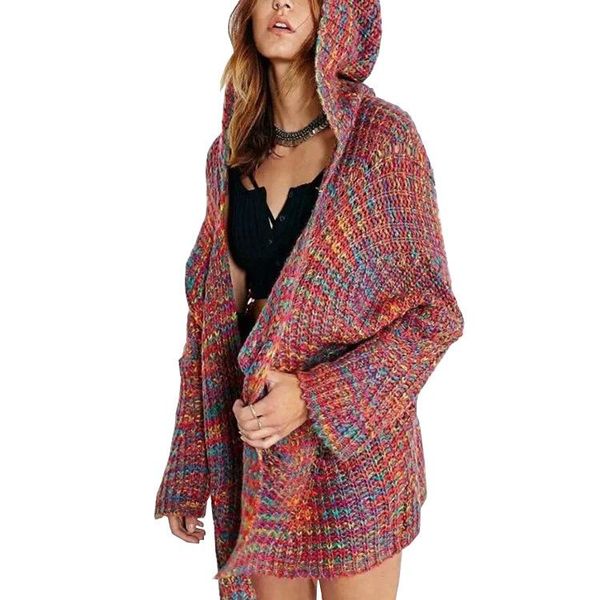 

women's knits & tees 2021 spring autumn women sweater casual long cardigan fashion korean slim pocket loose knit outwear coat, White