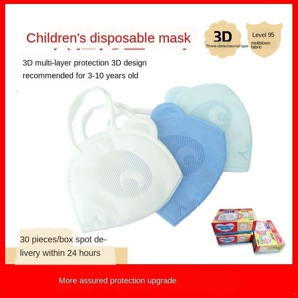 

three-layer panda meltblown children's 3d disposable protective cloth summer mask