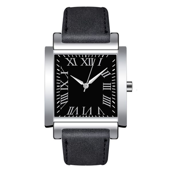 

red net belt casual men's classic square waterproof watch for menv1z8, Slivery;brown