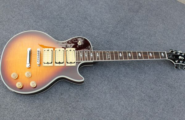 

electric guitar g custom guitar rosewood fingerboard flamed maple ,three pickups