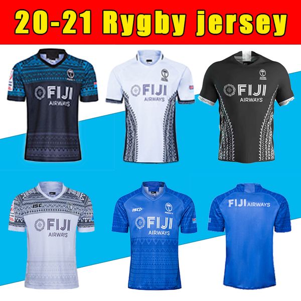 

fiji home away rugby jersey sevens olympic shirt thailand quality 20 21 fiji national 7's rugby jersey s-5xl, Black;gray