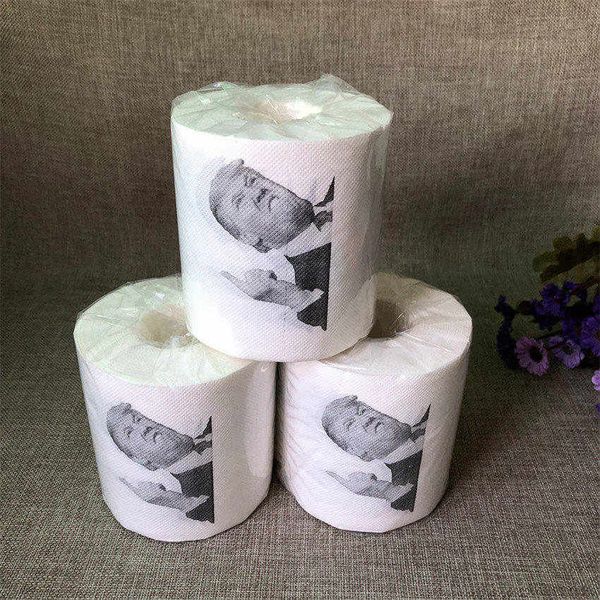 

donald trump president roll novel gag gift prank joke 2 sytles toilet supplies paper towels a05
