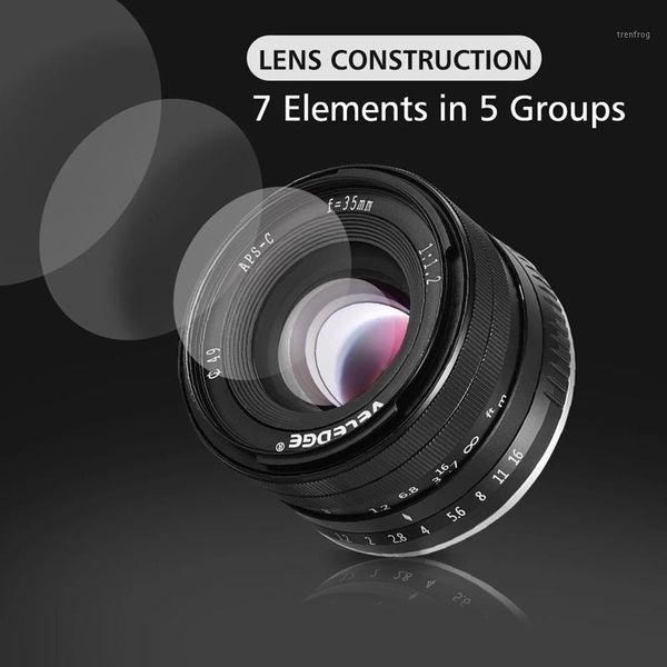 

other cctv cameras veledge 35mm f/1.2 super high resolution large aperture standard camera prime lens for sony e-mount mirrorless cameras1