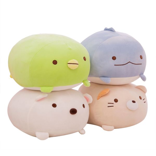 

cute animal penguin pillow soft cat pillow white bear plush toy kid girl birthday gift bedroom decoration
