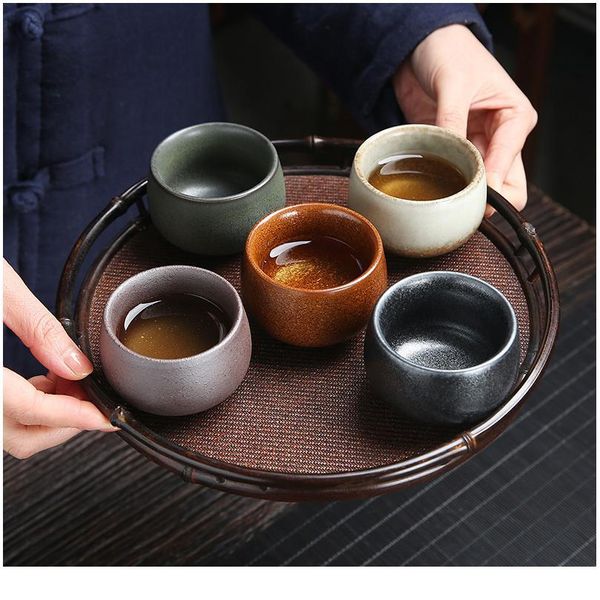 

5pcs ceramic drinkware teaware chinese kungfu tea set teacup sake cups 50ml-100ml master cup small tea bowls decor jlldtk