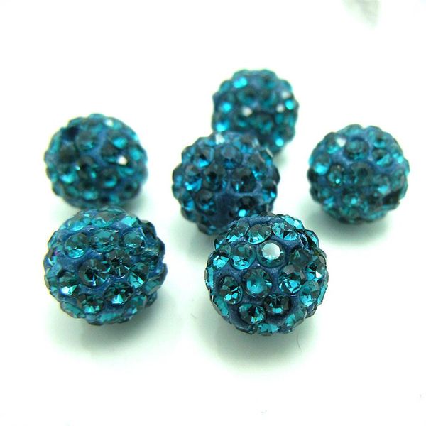 

100 шт. 10 мм синий зеленый цвет австрийских бусин хрустальные диско шариковые бусины разные бусины 6 рядов хрустальная глина 27 цвет bbyqln