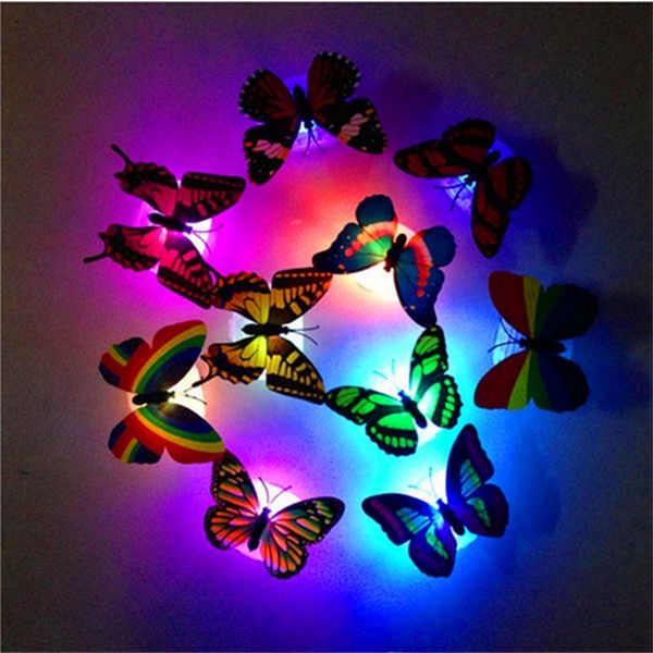 

1w wholesale colorful fiber optic led nightlight butterfly for wedding room night light party decorationp5u0