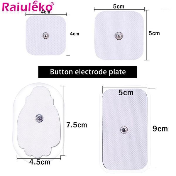 

10p electrode pads for tens acupuncture physiotherapy machine ems nerve muscle stimulator slimming massager patch self adhesive1