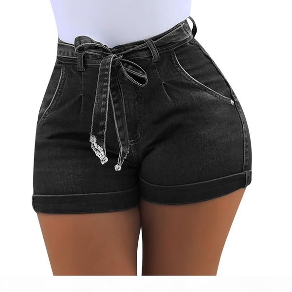 

jaycosin high waist denim shorts for women shorts jeans women washed denim feminino slim hip plus size dropshipping, Blue