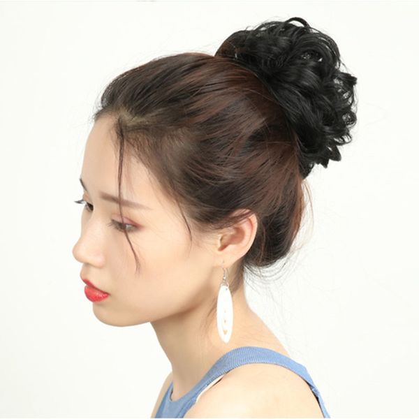 Neue Ankunft Mode Farben Pom-Pom Hair Ball Bunte Verlängerung Künstliche Chignons Faux Haare Stil Gummiband