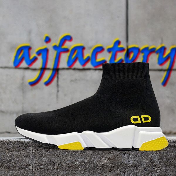 

men women platform shoes speed trainer sock boots socks mens trainers boot fashion casual balck womens shoe red sne, Black